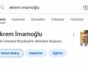 Google İmamoğlu’nu Görevden Aldı.